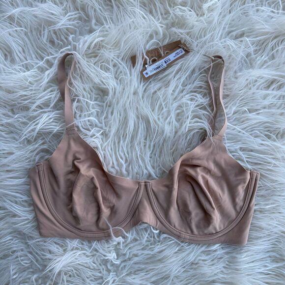 Skims Fits Everybody Unlined Demi Bra Clay Size 38DD - Picture 2 of 8